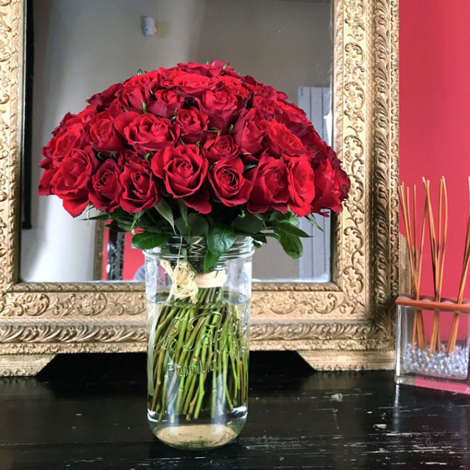 Bouquet Saint Valentin 101 Roses Rouges