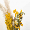 Brassée de fleurs séchées jaunes