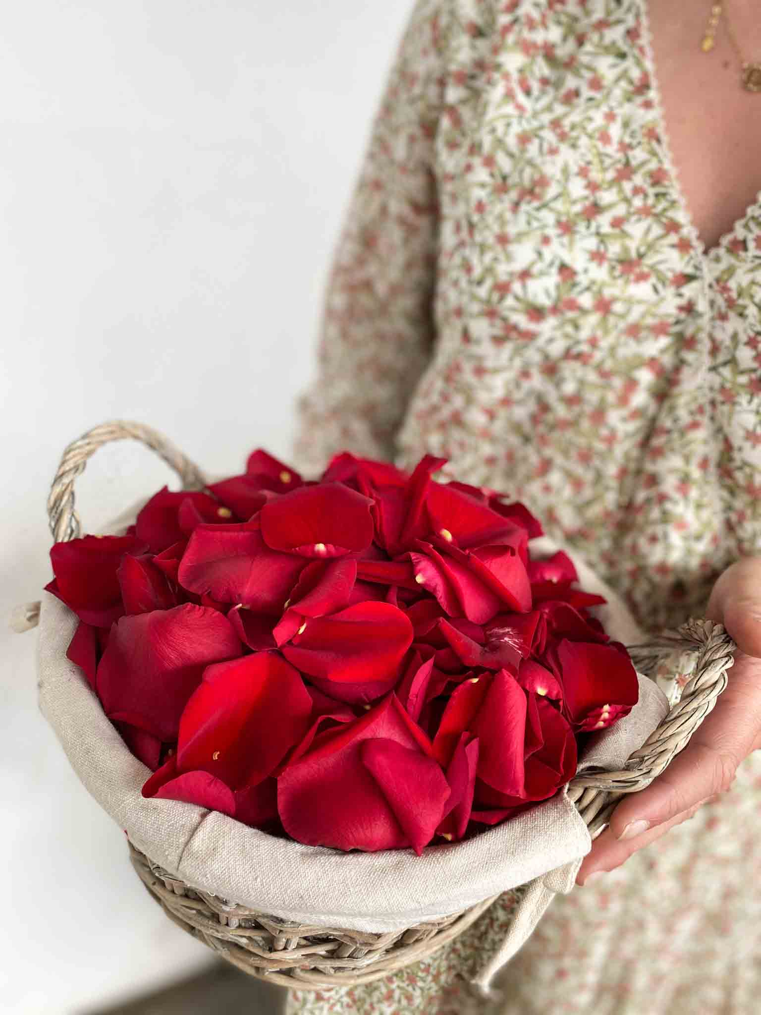 Pot de pétales de roses séchées comestibles pour décoration de